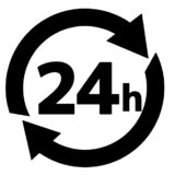 24時間対応しています